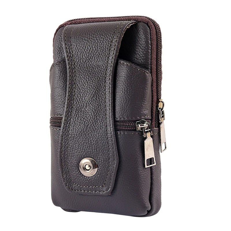 

Men's Retro Waist Bag Mobile Phone Bag Belt Hip Belt Loop Wallet Carry Sports Bag