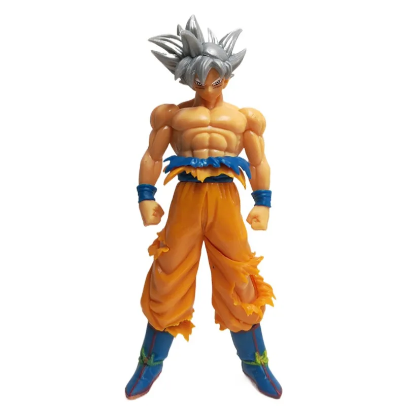 

Dragon Ball Z Super Saiyan Silver Goku GK Action Figure Anime Figurine Model Ultra Instinct DBZ Doll Statue Collection Toy Figma