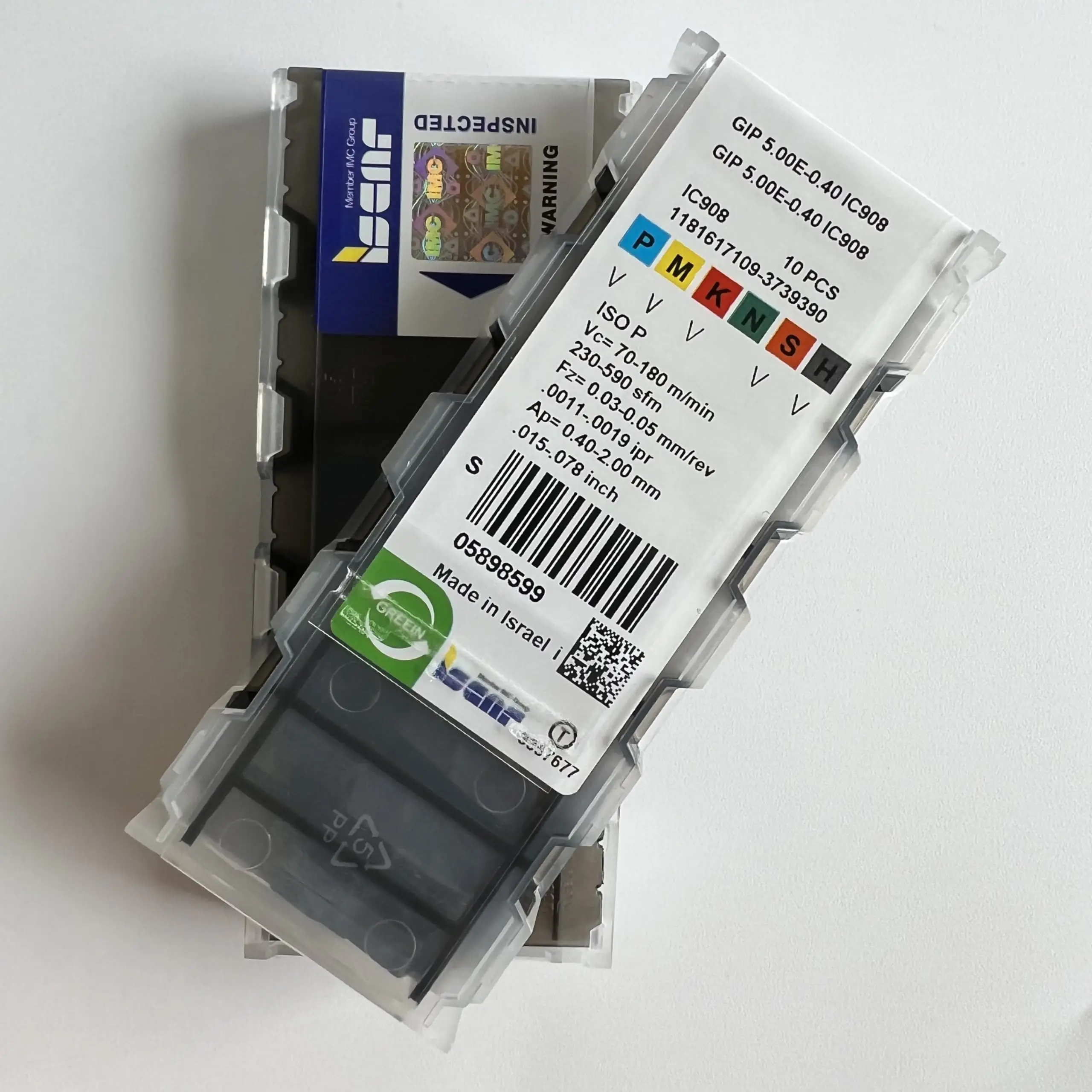 Оригинальное лезвие GIP5.00E-0.40 IC808 IC908 Hartmetall-CNC-Kxta