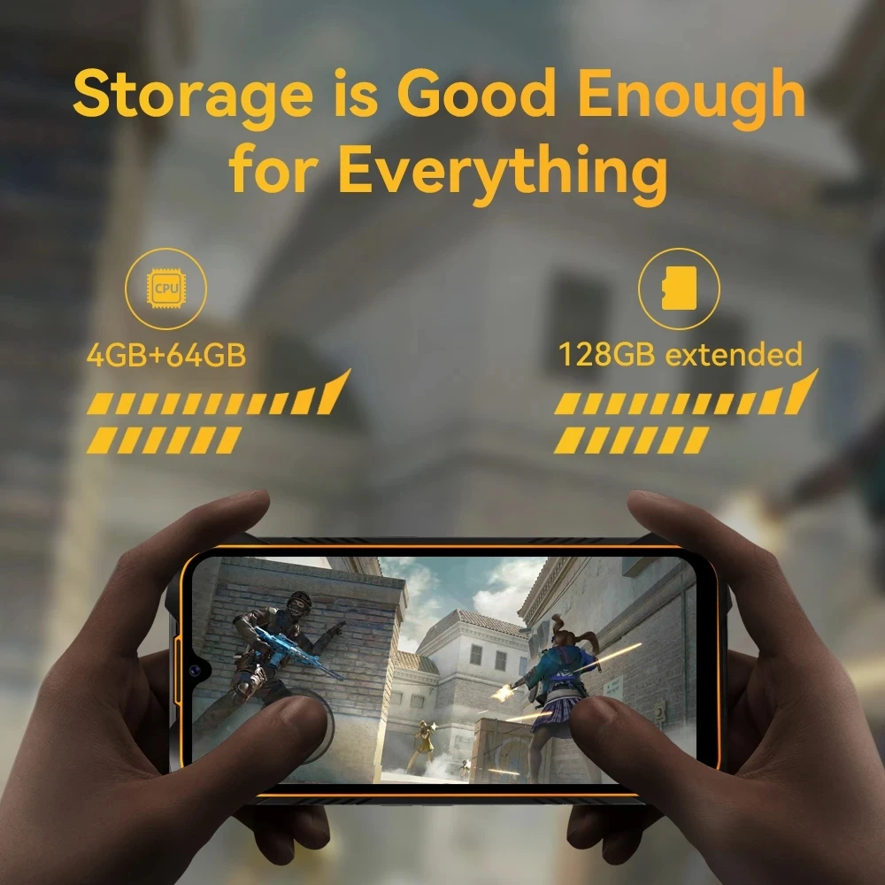 Cubot KingKong 6 Smartphone IP68 Waterproof NFC 4G Dual SIM Android Phone 64GB ROM 128GB Extended 5000mAh Battery Rugged phone