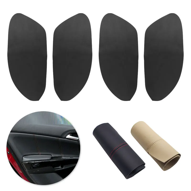 

For Honda Accord 8th Gen 2008 2009 2010 2011 2012 Sedan Car Interior Door Handle Panel Microfiber Leather Cover Decor