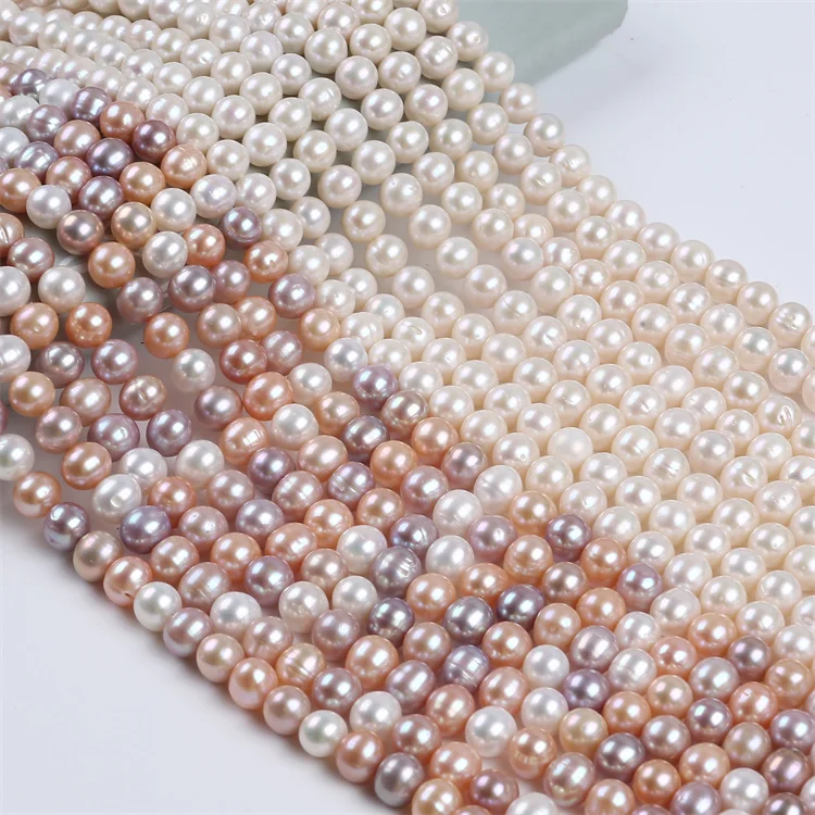 

Wholesale 10-11mm White Mixed Color Potato Shape Freshwater Loose Pearls Beads Strand Jewelry