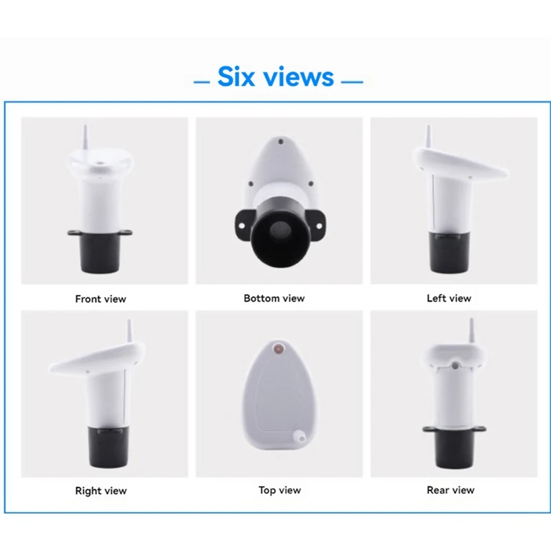 Wireless Water Level Indicator Gauge Tank Sensor Liquid Digital Thermometer Clock Meter