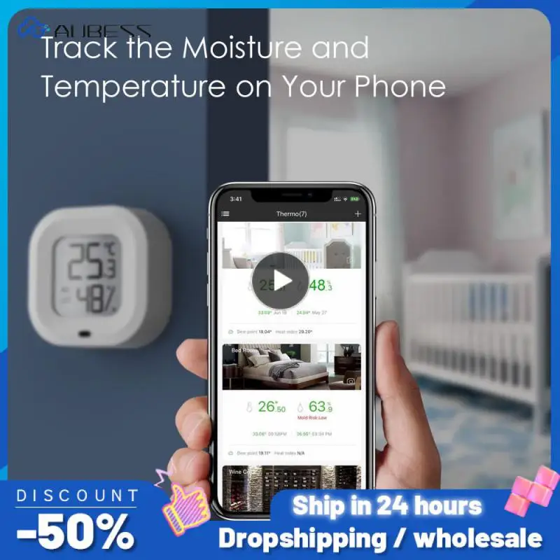 

Tuya Electronic Hygrometer Sensor Hygrometer Detector Lcd Digital Weather Station Thermometer Hygrometer Smart Home