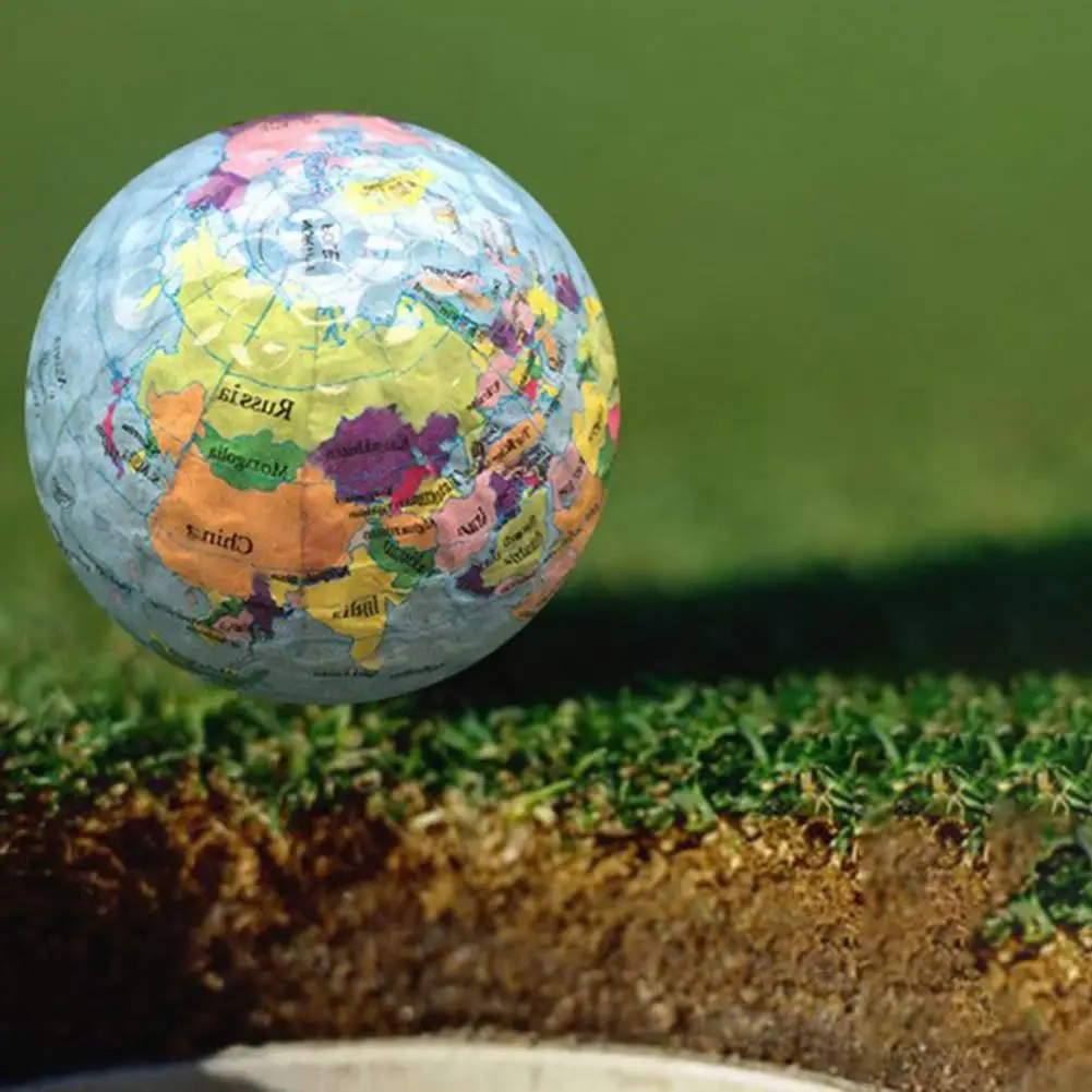 

Мяч для гольфа, экологичный домашний декор, двухслойный строительный мир, узор земли, мяч для гольфа, шарик для снежной площадки
