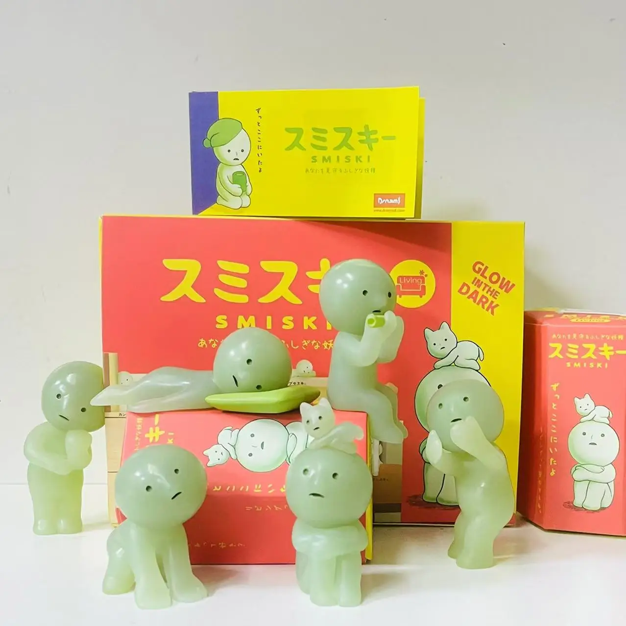 SMISKI lIVING серии серебристая зеленая кукла слепая коробка фигурки украшения модель