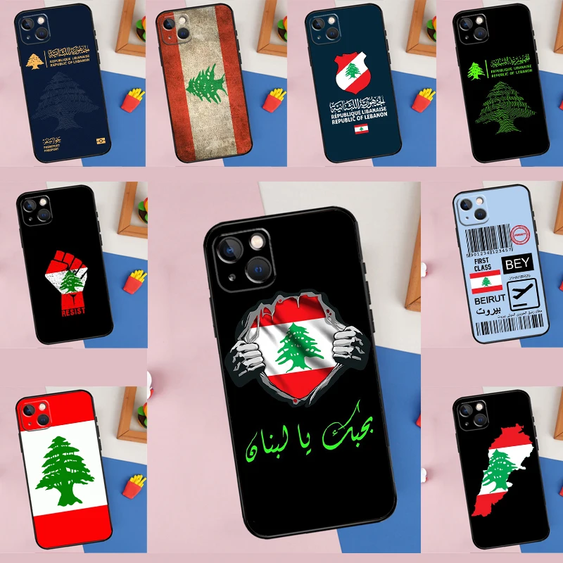 Чехол для телефона с ливанским флагом для iPhone 14 11 13 12 Pro Max Mini X XR XS Max 6S 7 8 Plus SE 2020, задняя крышка