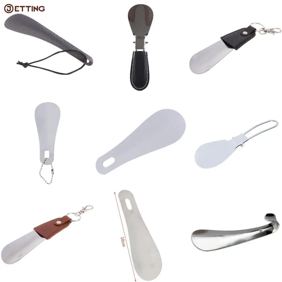 

1pcs 8styles Spoon Shoehorn Professional Shoehorn 14.5cm Stainless Steel Metal Shoe Horn Shoes Lifter Tool