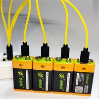 znter 9v 700 mah type c battery usb rechargeable 9v 6300 mwh lipo battery rc battery for microphone camera drone