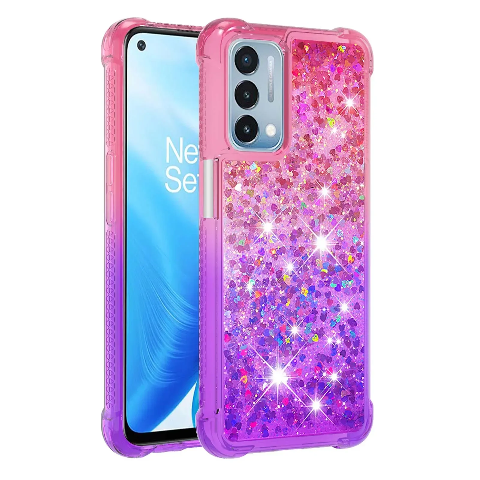 Глиттер с сыпучим песком для Realme Narzo 50 K10 чехол телефона OnePlus Nord N300 N200 OPPO A57 A54 A74 A93 5G