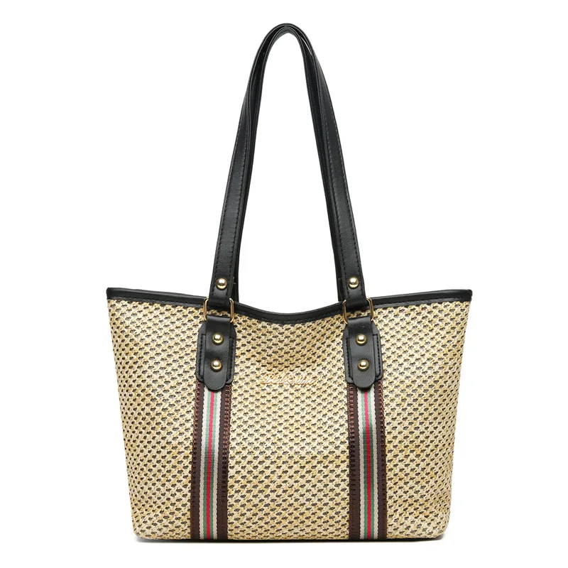 

New Ladies Shoulder Bags, Straw Tote Bags Large Capacity Ladies Handbags