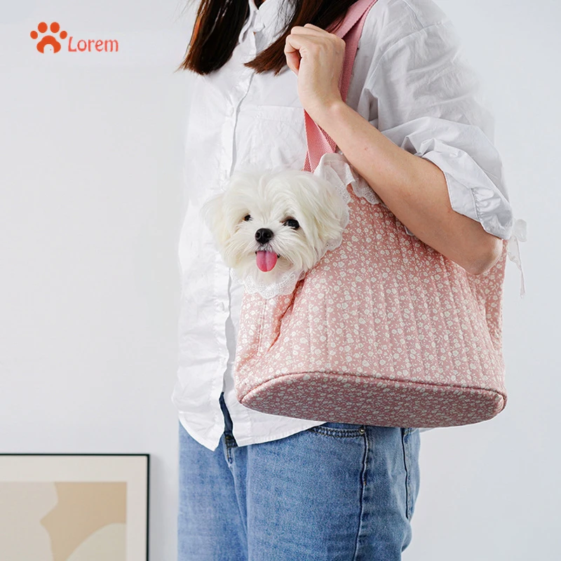 Pet Dog Puppy Bag Travel Portable Cat Bag Dog Bag Simple and Lightweight Handbag  Sling Comfort Tote Bag Breathable