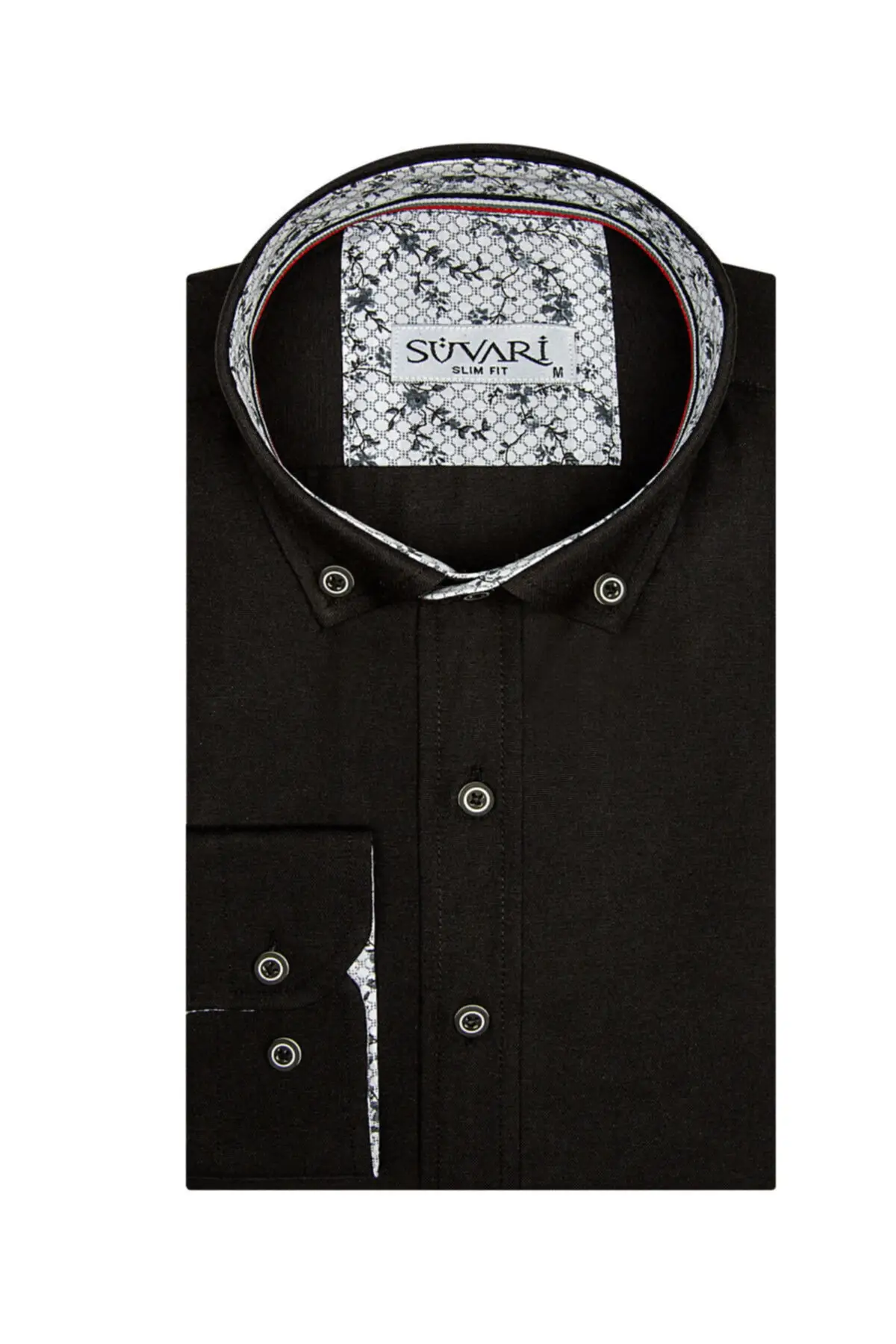 

Тканая облегающая мужская рубашка