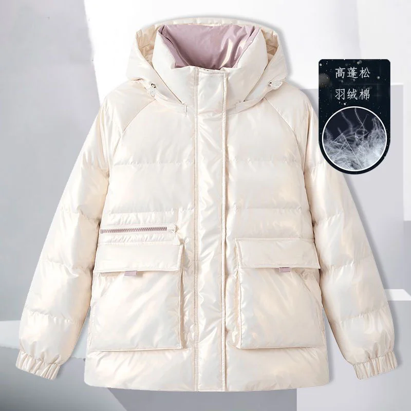 2022 Wash Free Wash for Women Warm Quilted Bubble Padded Hood Coat with Pocket Women Puffer Jacket Winter New Waterproof Coats