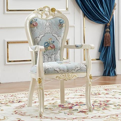 Стол и стул в европейском стиле с подлокотником, современный простой сетчатый красный стул из твердой древесины, домашний стул для отдыха, обеденный стул для отеля