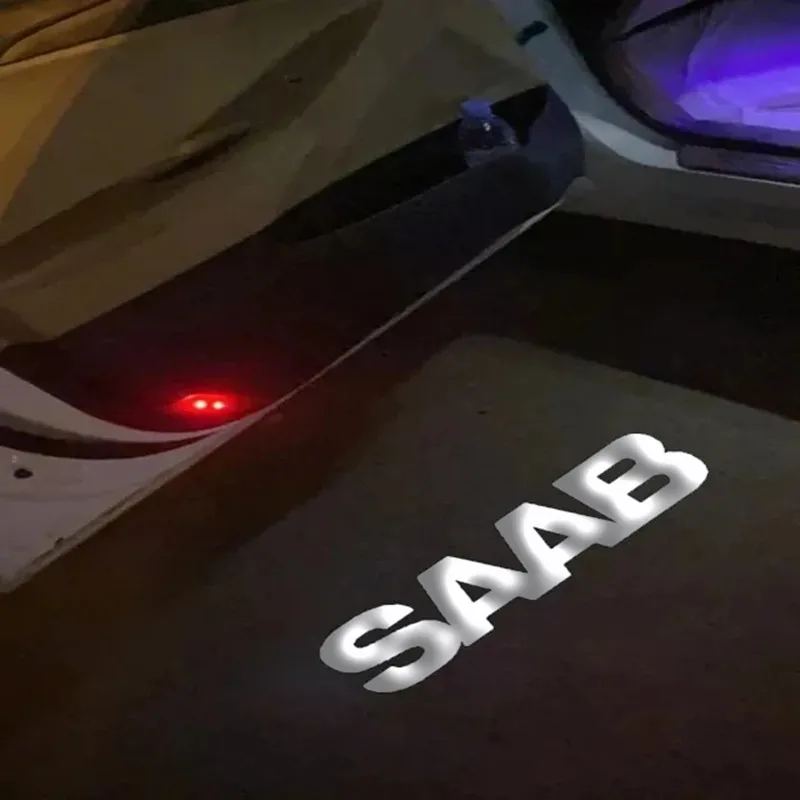 

2X светодиодный светильник для SAAB 9-3 93 2003-2012 saab 9-5 95 1998-2011, приветственный свет на двери автомобиля, уникальный проектор, аксессуар для лампы