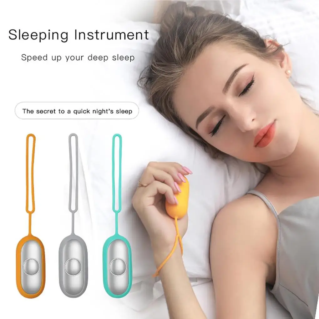 

Lightweight Sleep Aid Machine Intelligent Sleeper Rechargable Sleep Instrument Flexible Portable Sleeping Device Orange