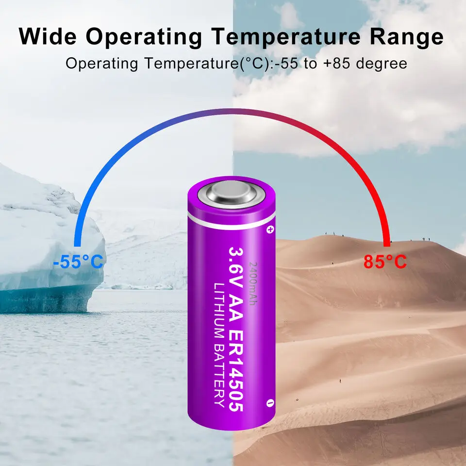 Литиевая батарея 2400 мАч AA Li-SOCL2