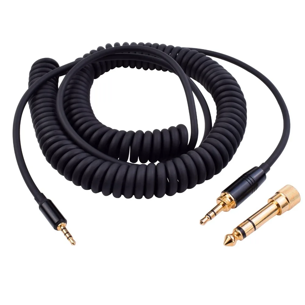 6 35 мм пружинный спиральный сменный удлинитель кабеля для наушников Klipsch Over-Ear On-Ear