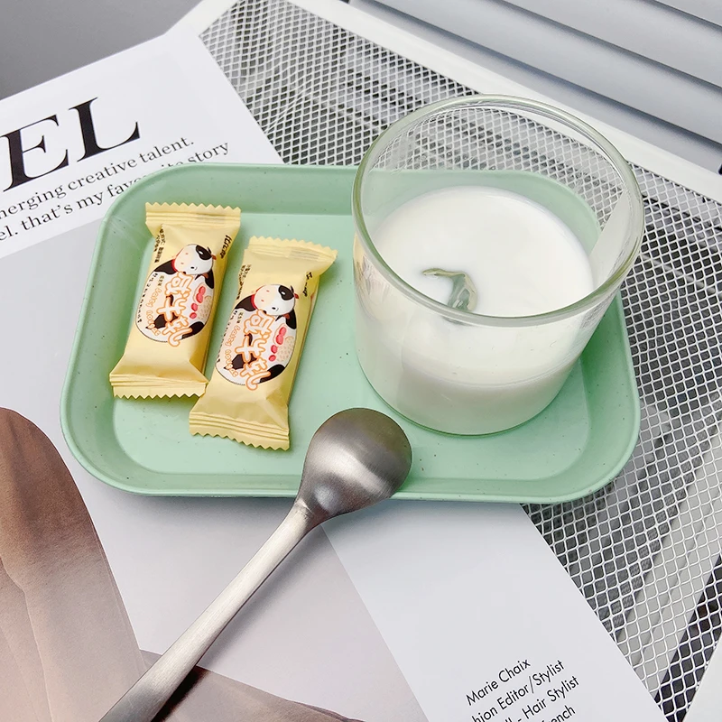 

Prays Decorative Plateau Kitchen Storage Salon Material PP Multi-colored Breakfast Cake Lazy Table Serving Trays