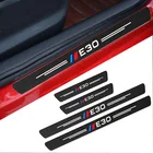 Защитная Наклейка на порог автомобиля для BMW E30, E34, E46, E60, E90, E36, E39, защитная пленка из углеродного волокна против царапин, отражающая наклейка s