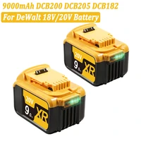 dcb200 20v max xr 9 0ah li ion battery for dewalt 18v dcb184 dcb205 dcb182 dcb180 dcb181 dcb182 dcb201 dcb206 dcb204 2