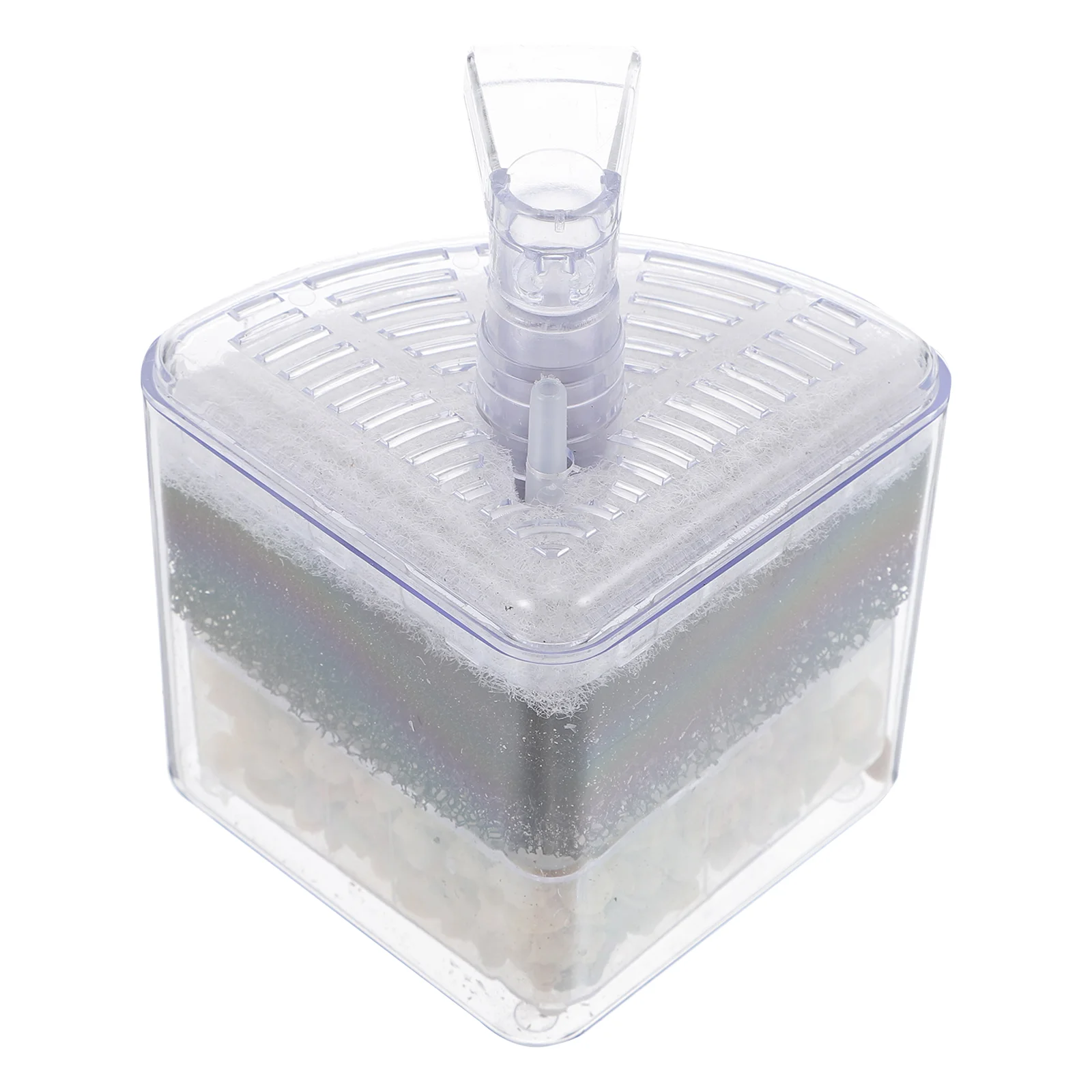 

Filter Corner Aquarium Sponge Tank Filters Air Media Box Gallon Stone Aquariums Internal Driven