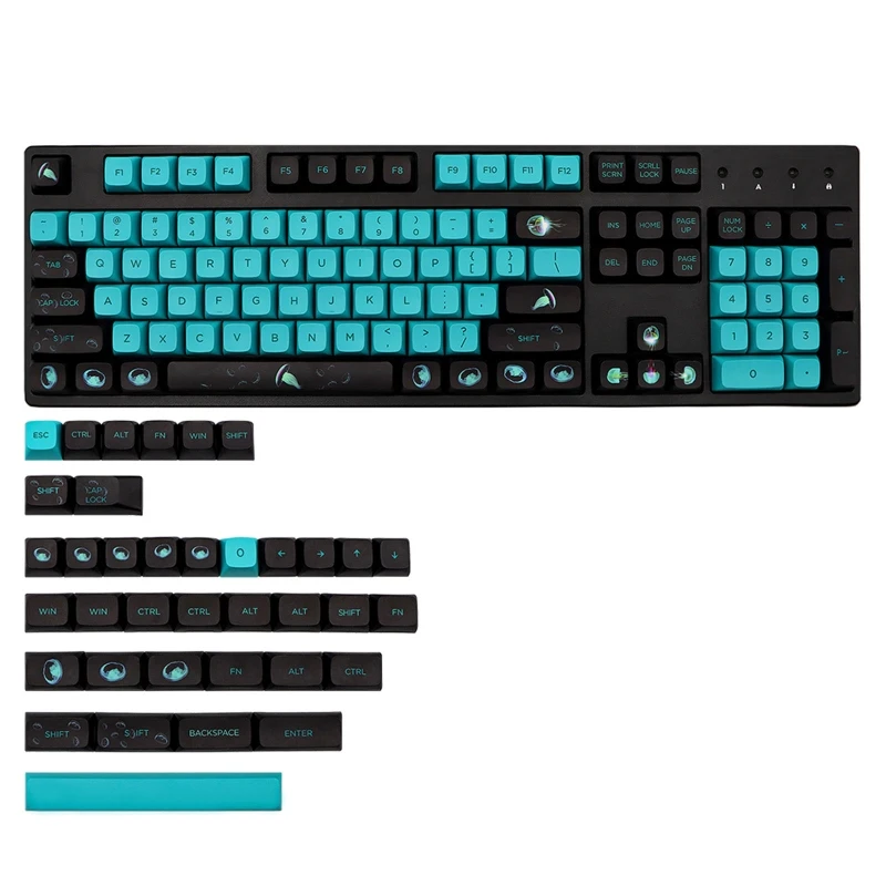 

Keycap Set PBT XDA Keycaps Jelly fish Backlight Custom Key Cap for Mechanical Keyboard DIY Dye Sublimation 141 Keys