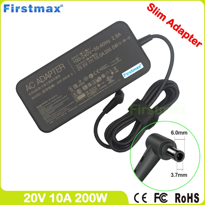 

Laptop adapter 20V 10A 200W for Asus charger ROG Strix G17 G713IC G713IE G513QC G713QC G513QE G713QE G513RC G713RC G513RS