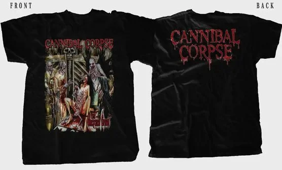 Новая футболка с принтом DTG-Cannibal Dead-The wretching Spawn размер S-5XL