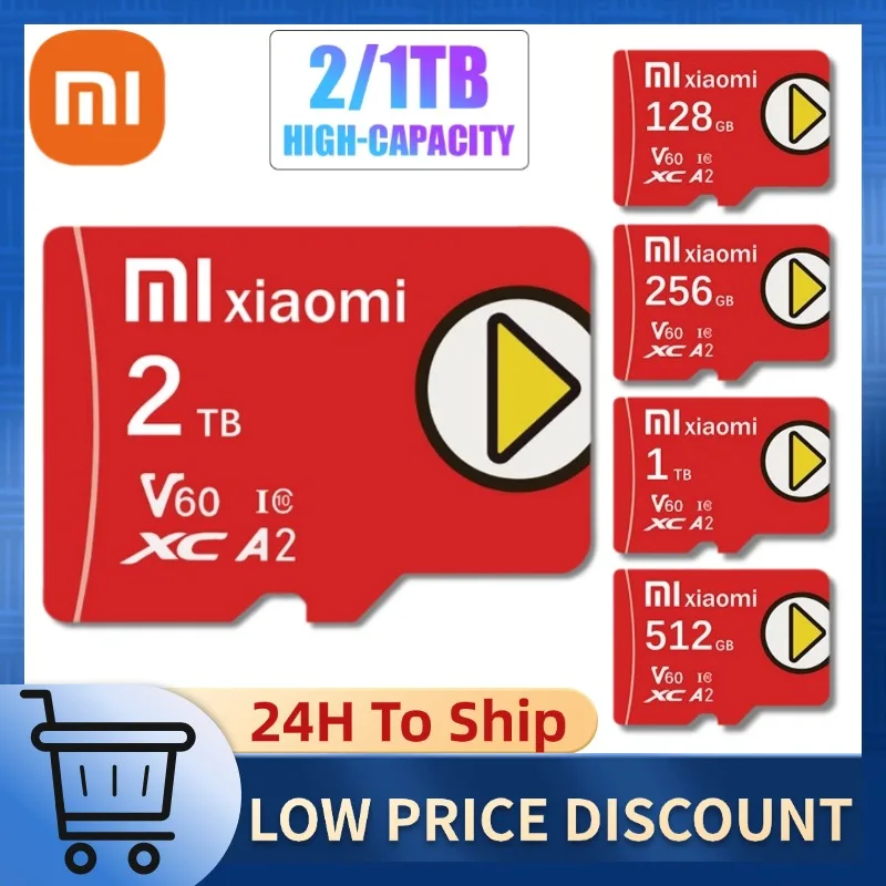 Карта памяти Xiaomi высокоскоростная 512 ГБ 1 ТБ мини SD-карта 256 128 64 микро-карта для