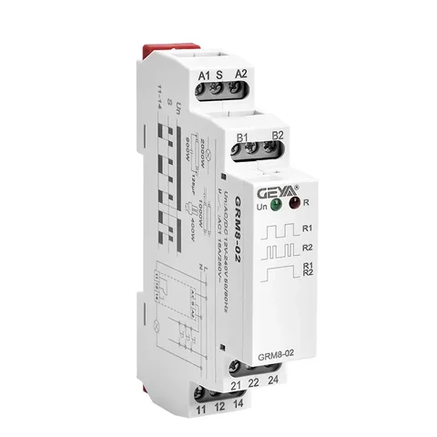 Электронное реле с фиксацией на DIN-рейке, шаговое реле AC230V или AC/DC12-240V, импульсное реле GRM8
