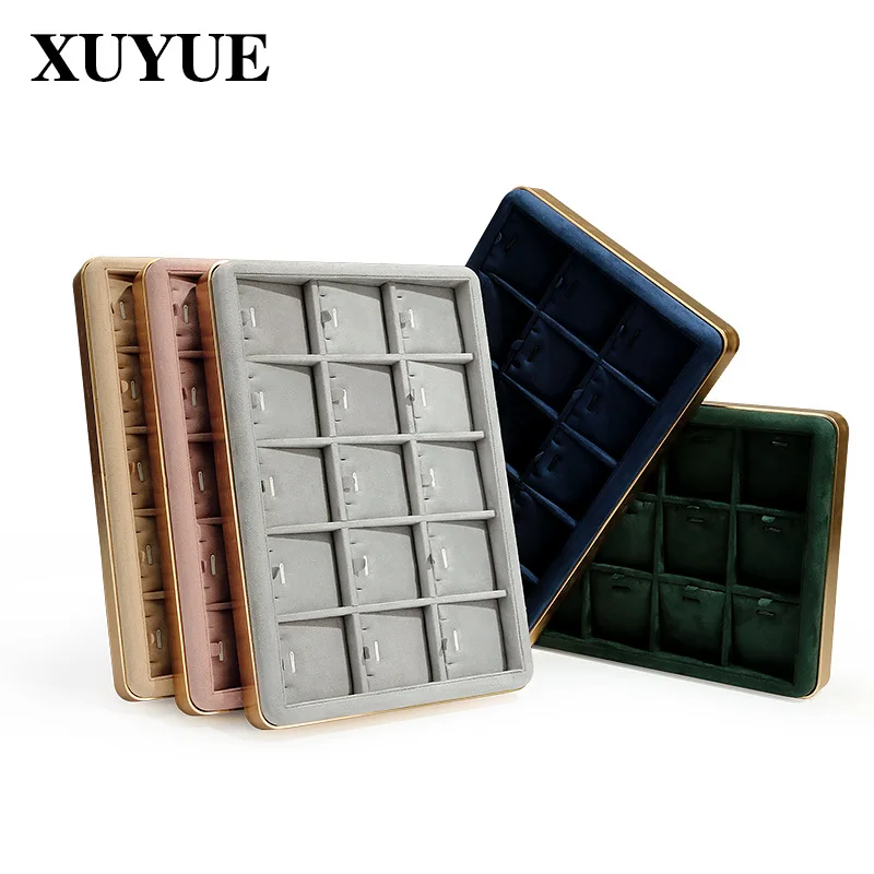 2022New jewelry prop tray multi-color metal jewelry tray display storage jewelry display props see pallet spot jewelry display