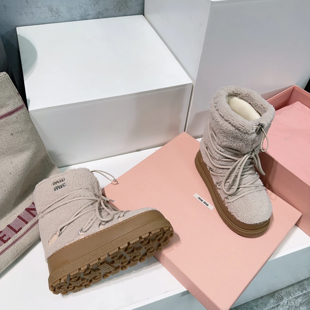 MIUMIU Реплика 3A Снежные ботинки пуховые сапоги