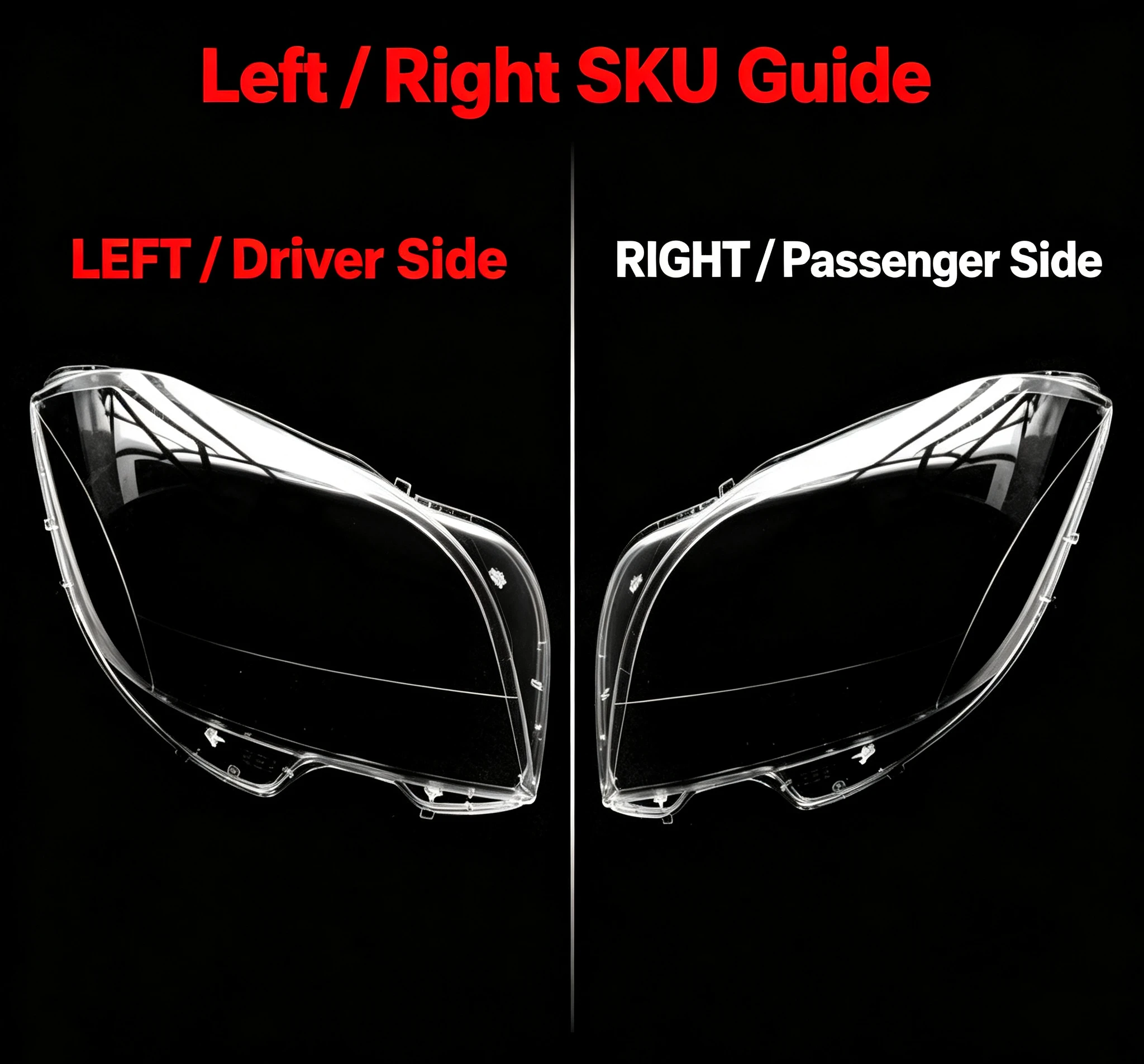 Фото Крышка линзы фары Moggic, совместимая с Mercedes-Benz CLS-класса W218 CLS260 CLS300 CLS350 CLS400 2012-2016 годов выпуска, левая. №3