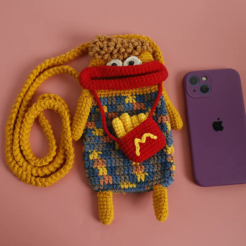 Креативная вязаная вручную Сумка-Кроссбоди