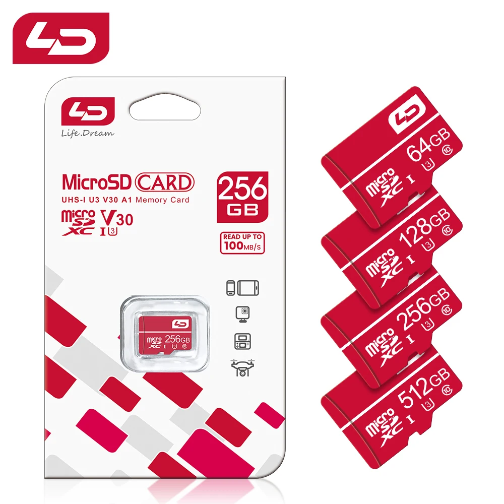 

100pcs/lot Micro SD Card Memory Card 4GB 8GB 16GB 32GB 64GB 128GB Class10 Mini TF Flash microsd Card Cartao de memoria For Phon