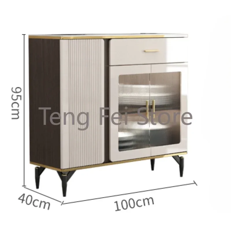 Шкафчик сервант ящики для гостиной скандинавский роскошный стеклянный кухонный