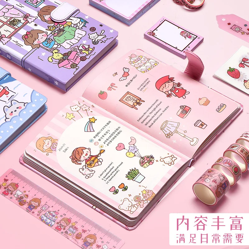 

186 Pieces Of Handbook Sticker Booklet Set, Handbook Book, Complete Set Of Tools, Stickers, And Materials For Handwriting