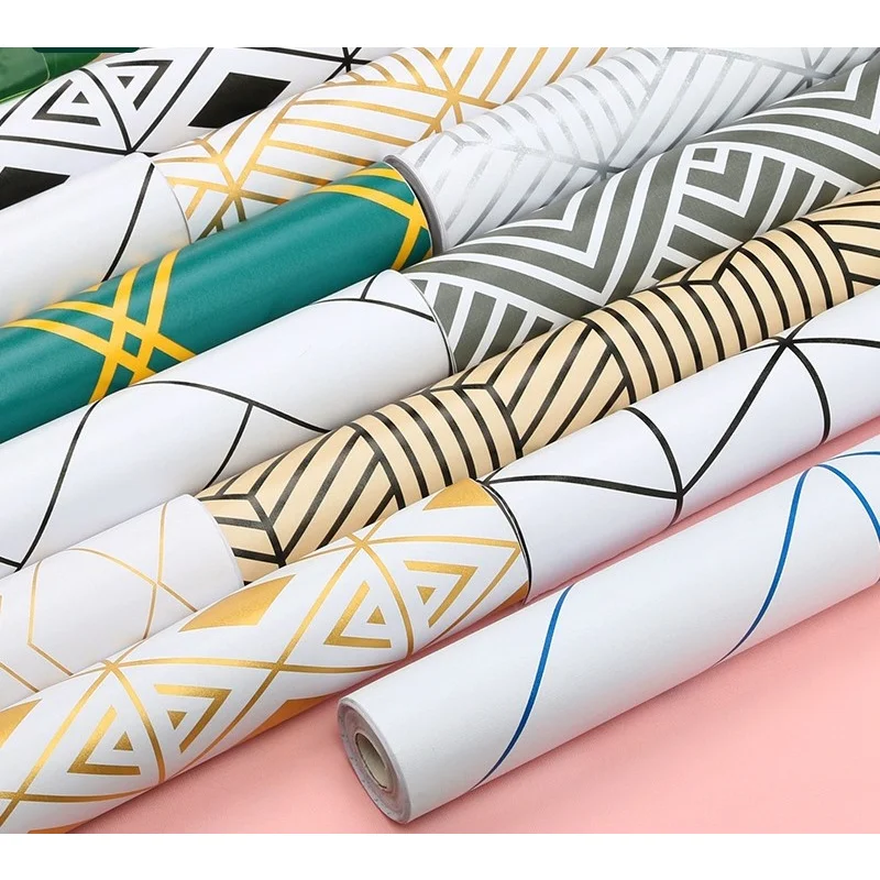 

Wallpaper Thickened Living Room Three-Dimensional Geometric Wall Stickers Bedroom Furniture Renovation Self-Adhesive