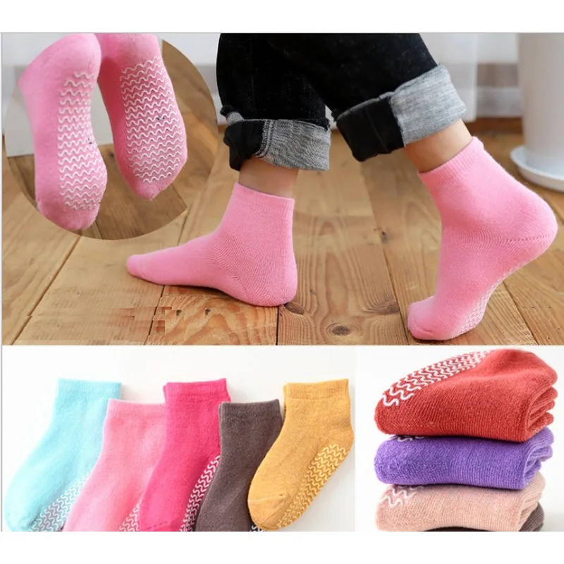 Зимние хлопковые носки для маленьких девочек 1 шт./Лот 1-7 лет Мультяшные