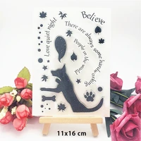 new arrival dog clear stamps for diy scrapbooking card fairy transparent rubber stamps making photo album crafts template