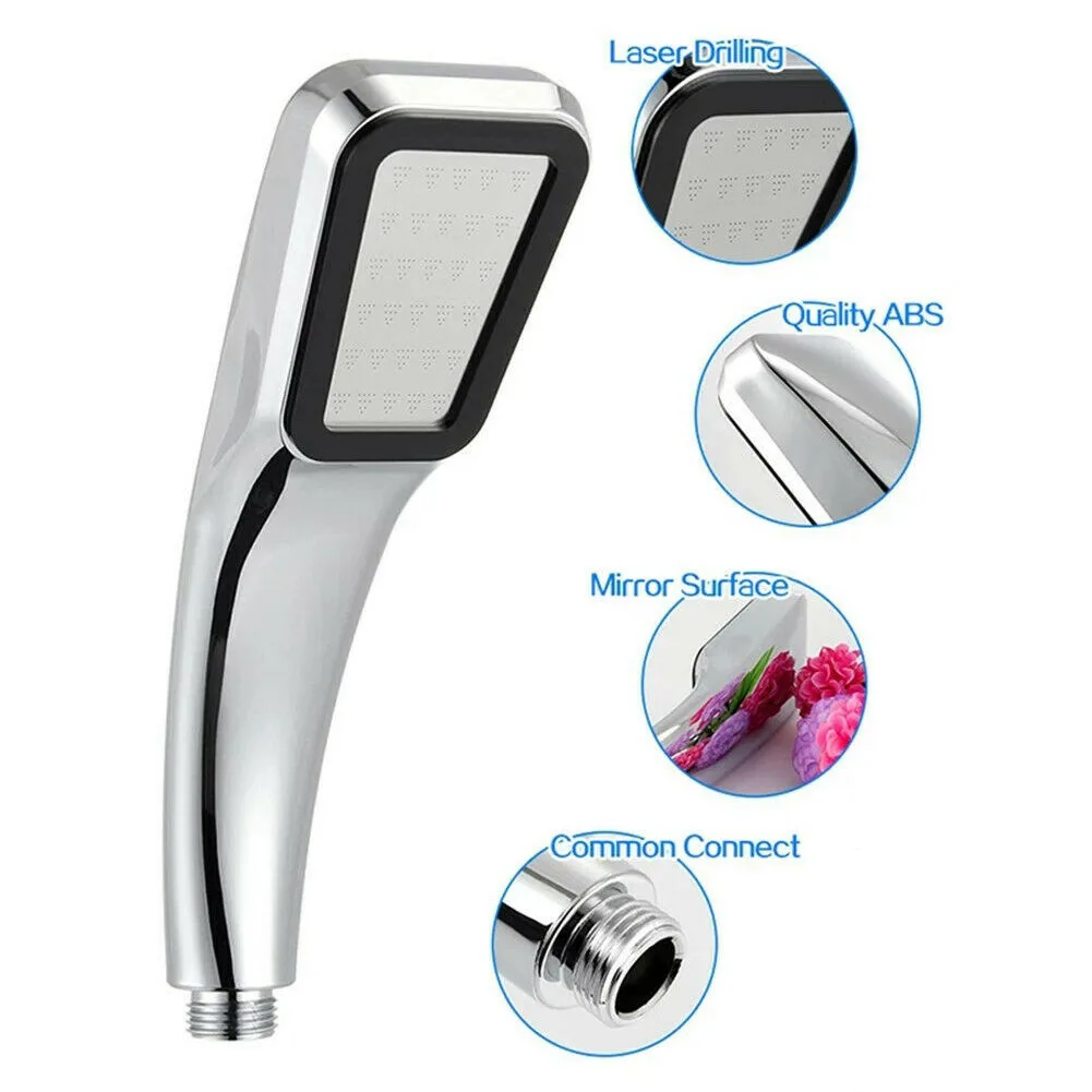 

Powerful High Pressure Shower Head Electroplating 300 Holes Shower Head Handset Saving Water Bathroom Shower Head Household