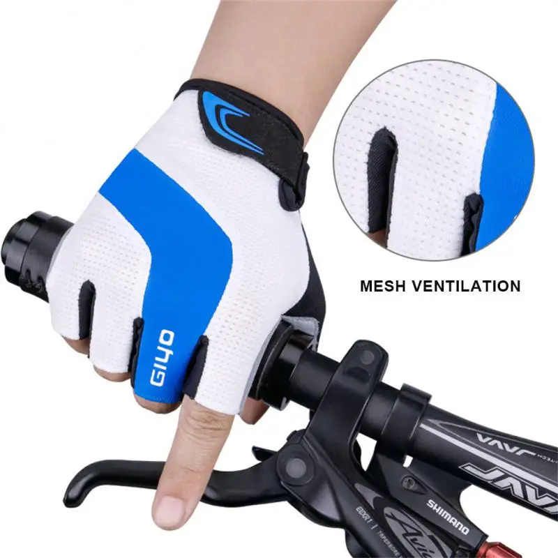 

Велосипедные перчатки с открытыми пальцами, противоударные дышащие горные велосипедные спортивные перчатки для мужчин и женщин, велосипед...
