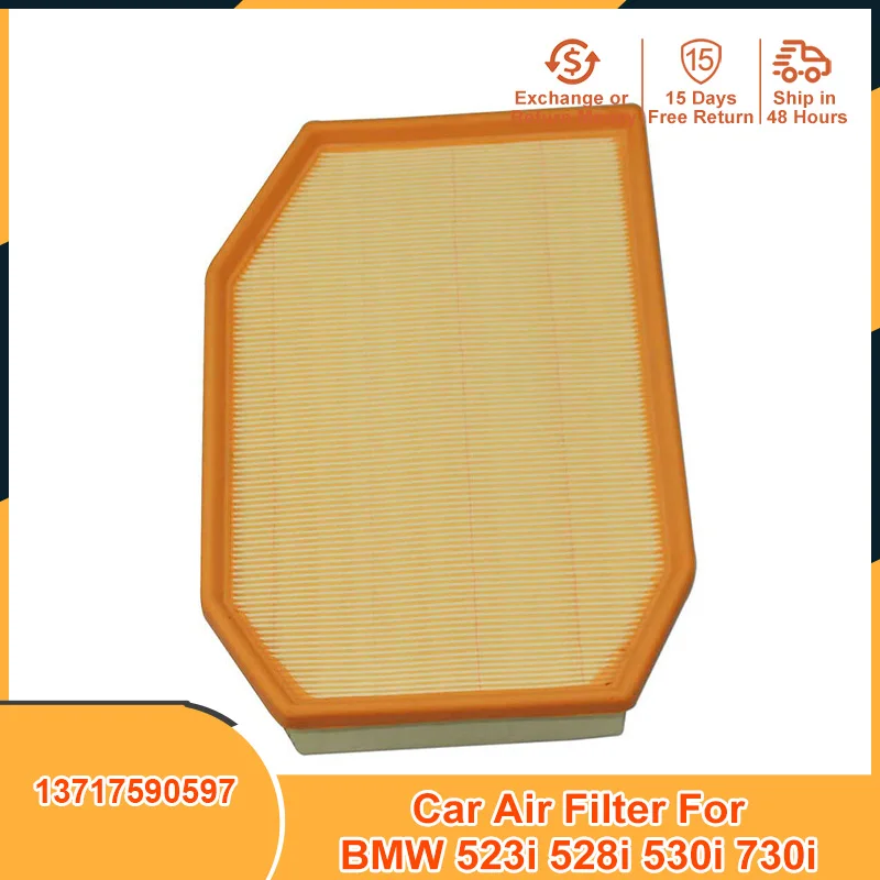 

13717590597 Air Filter Element for BMW 5 7 523i 528i 530i 730i F01 F02 F03 F04 F10 F11 F18 2.5L 3.0L 0986AF2918 C30003