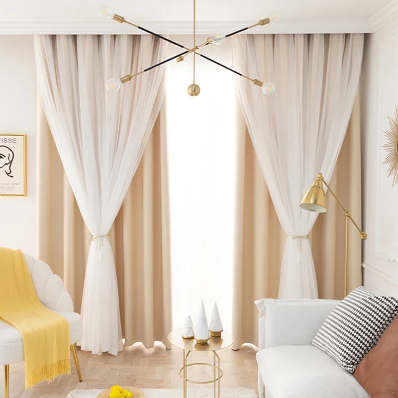 

Ahoyikaa двухслойные шторы принцессы