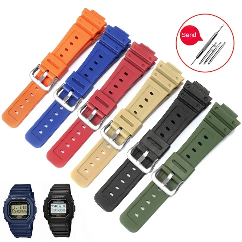 

Substitute G-SHOCK GA2100GW6900GD120DW5600 GW5610 Series Convex Interface Waterproof Silicone Watch Strap 16mm