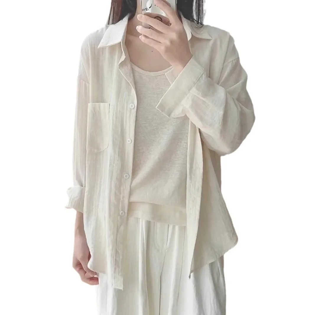 Оптовая продажа осенне-зимняя тонкая рубашка с длинными рукавами в корейском