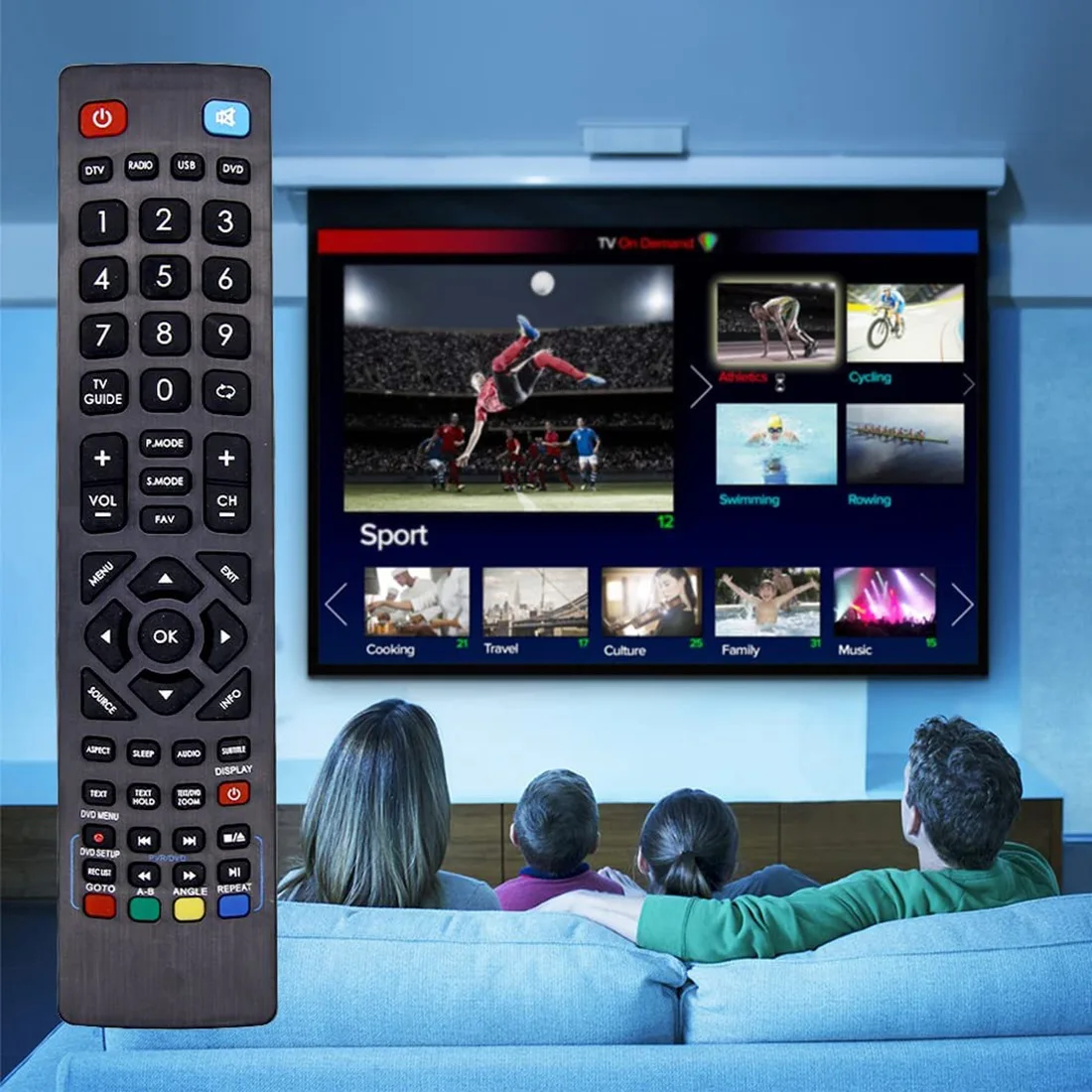 Сменный пульт дистанционного управления для Blaupunkt LCD LED 3D Smart TV — установка не