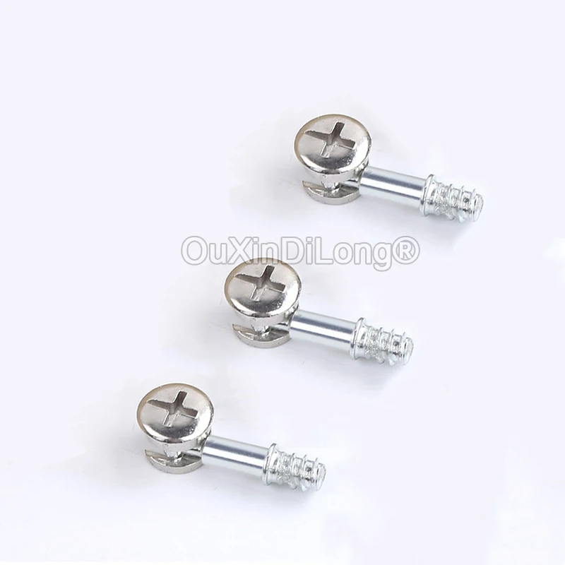 

1000Sets Two-In-One /2 in 1 Connecting Fittings Bolt Nut Accessories Wardrobe Cabinet Furniture Fastenings Fitting FG996